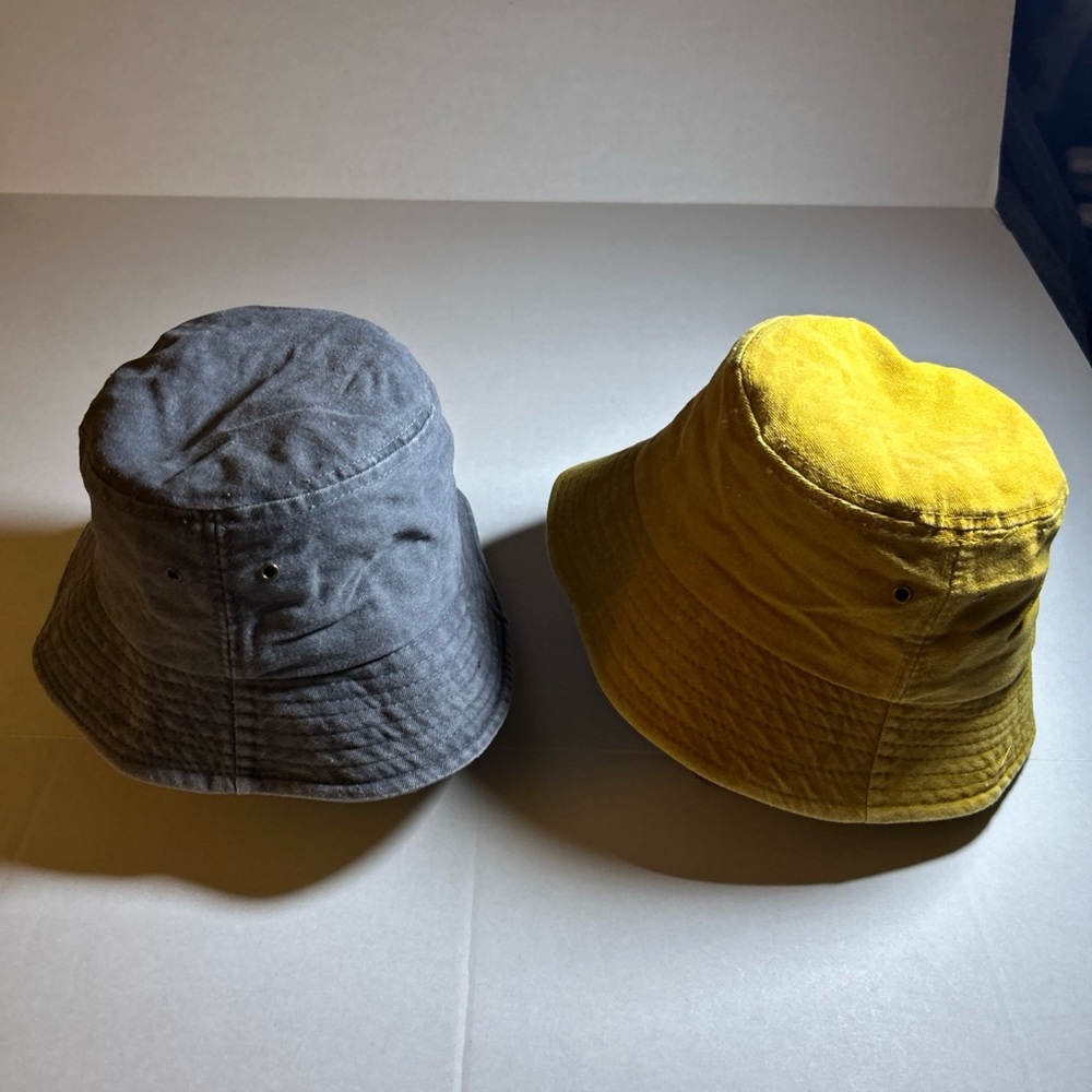Women’s blue and Yellow Bucket Hat Set